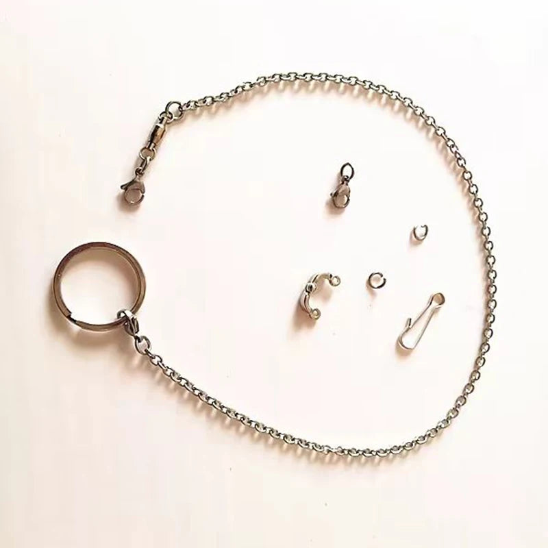 Stainless Steel Bird foot Chain Parrot Anti-flying Traction Rope Bird Feet Bracelet Alloy Foot Ring Pet Bird Training Leash