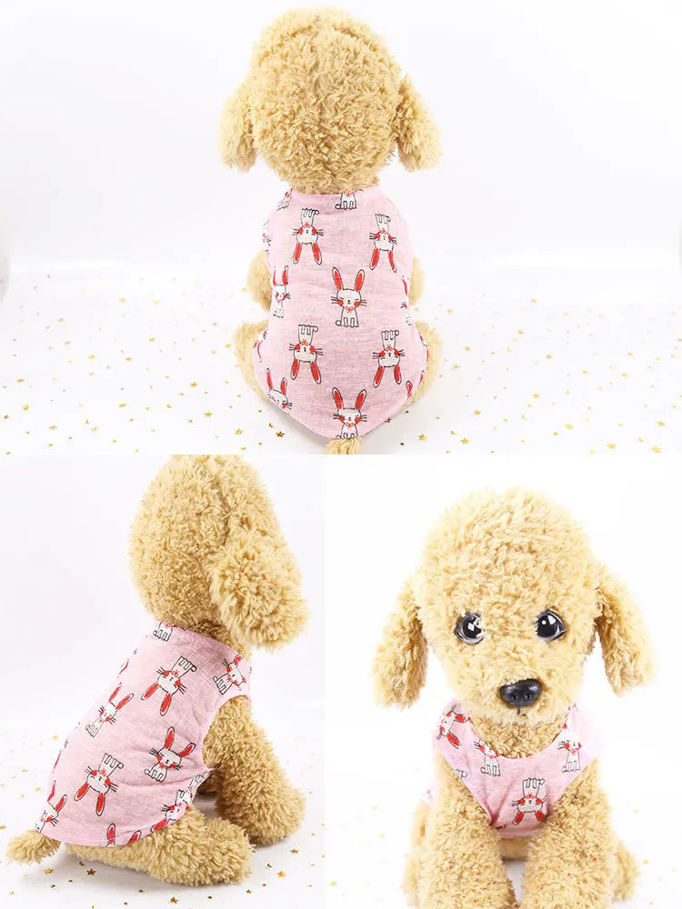 Pet Clothing Summer Sunscreen Cool Breathable Dog Vest Mesh Small Dog T-Shirt Outfit For Chihuahua Small Medium Dogs Accessories