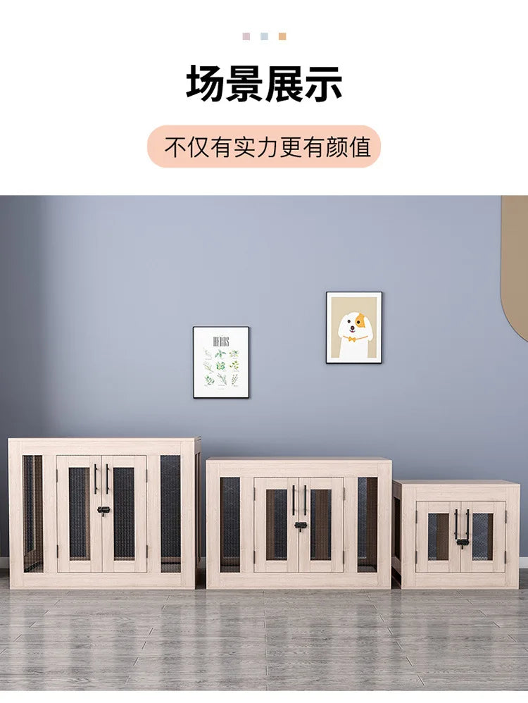 Yut four seasons universal wooden kennel cat litter pet litter indoor wild kennel large, medium and small dog kennel cat house