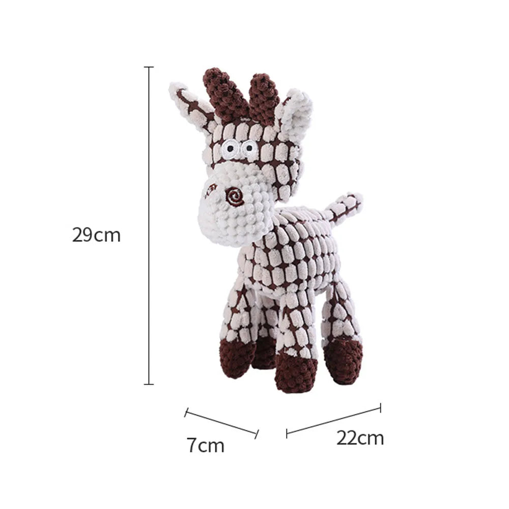 Pet Toys Plush Dog Toys Squeaky Dog Toys Stuffed Toys for Small Medium Large Dogs Animals Toys Puppy Chew Toy with Clean Teeth