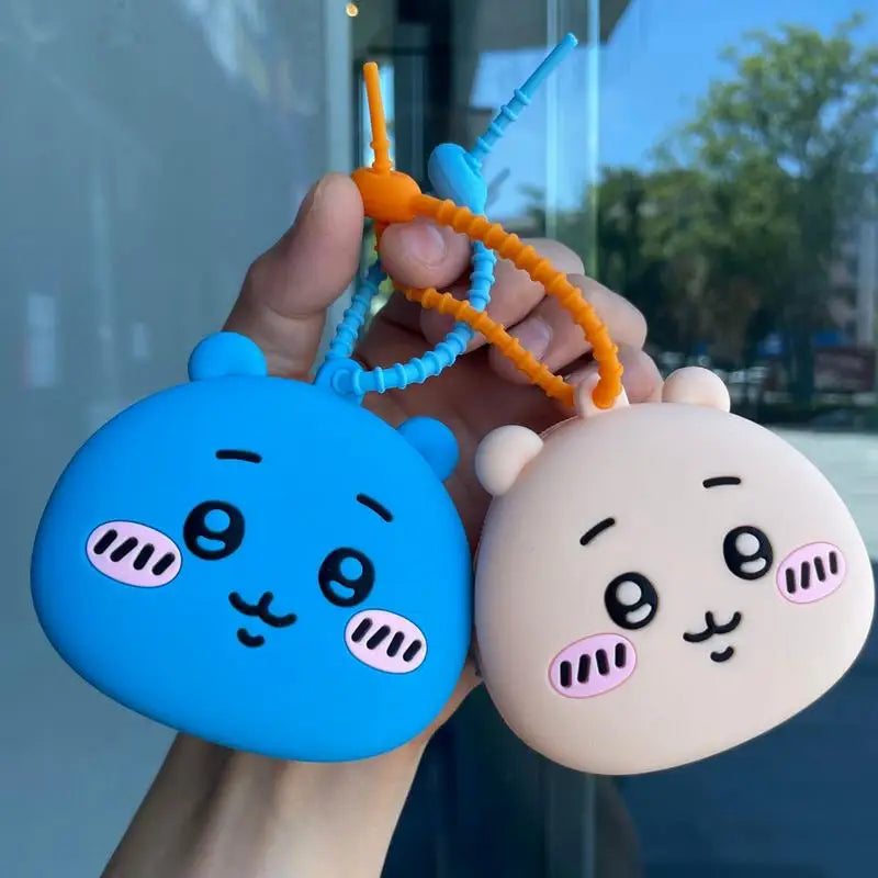 Zippered Dog Food Container Cartoon Silicone Dog Food Bag Cute Pet Snack Pouch Multipurpose Puppy Food Bag For Cookies Dry Meat