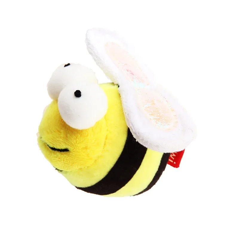 Interactive Cat Toys Electric Squeaky Simulation Bird Plush Cats Pets Teasing Toys with Feather Catnip Kitten Chirping Bird Doll