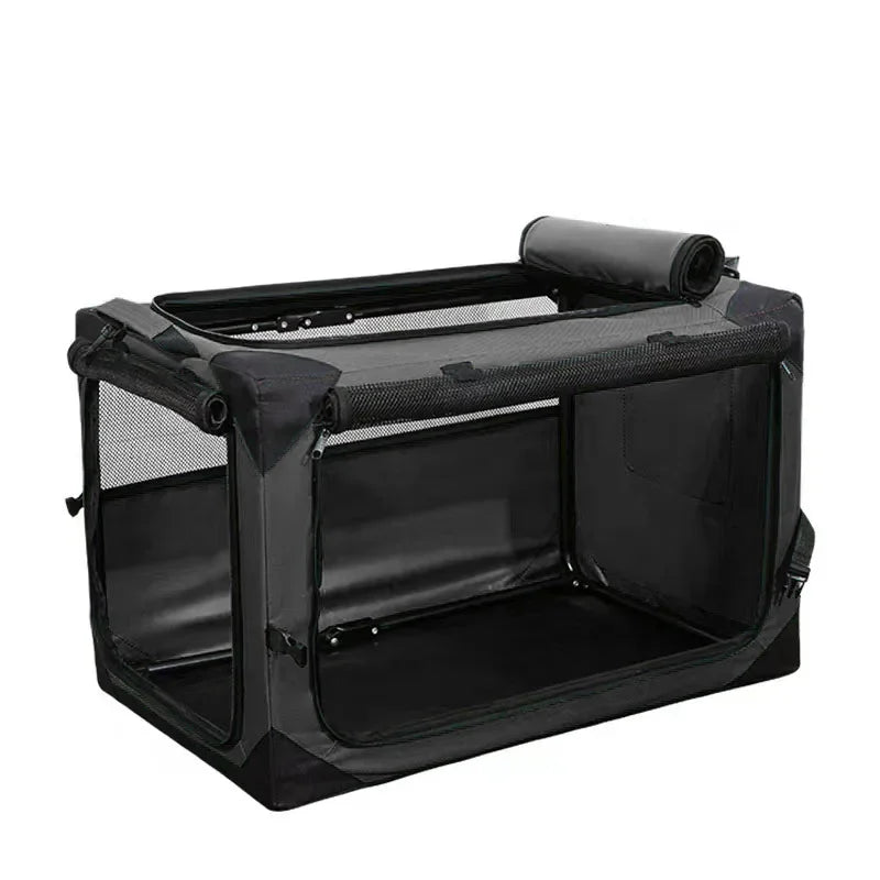 Car cage out portable folding cage dog nest tent medium large dog golden retriever teddy pet box
