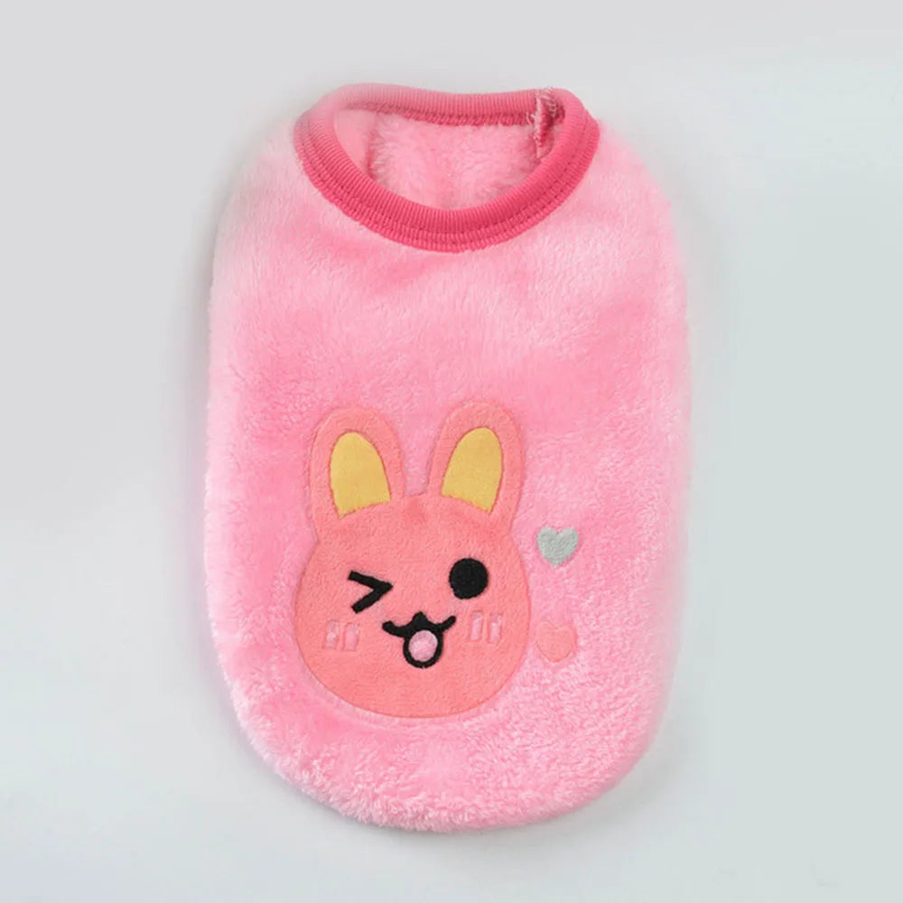 Guinea Pig Clothes Small Animal Rabbit Cat Warm Vest Cozy T-Shirt for Guinea Pig Ferret Bunny Kitten Chihuahua and Small Animals