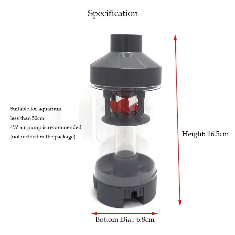 Aquarium Filter Fish Poop Stool Toilet Manure Suction Separator Filter Collector Fish Tank Cleaning Sponges Filters Oxygen Pump