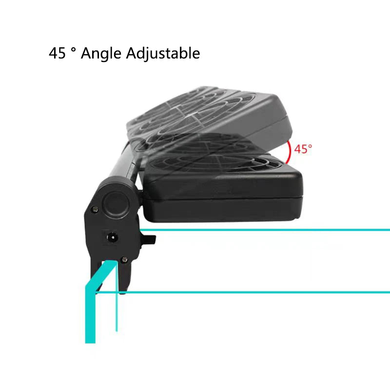 Aquarium Fish Tank Cooling Fan System Chiller Control Reduce Water Temperature 1/2/3/4 Fan Set Cooler Aquarium cooling fans