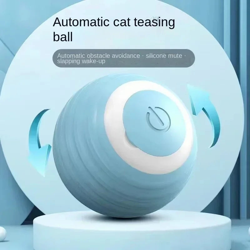 Funny Cat Ball Pet Toy Ball Gravity Rolling Ball Cat Self-Happiness Ball Bite-resistant and Boredom Relieving Automatic Rolling