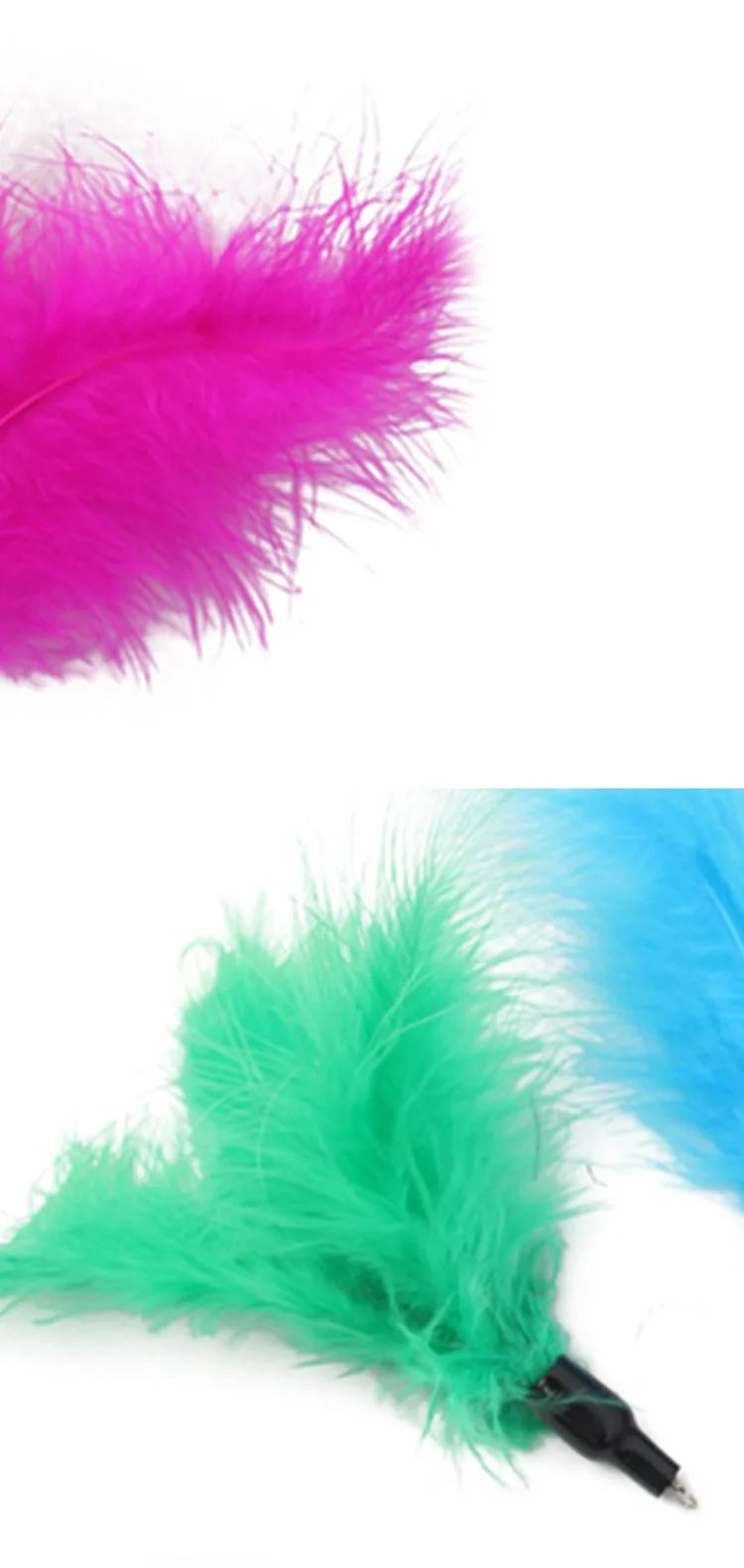 Cat Toy Cat Teaser Sticks Pet Cat Toy Pussy Cat Stick Feather Replacement Head Pussy Cat Toy DIY Bell Replacement Head