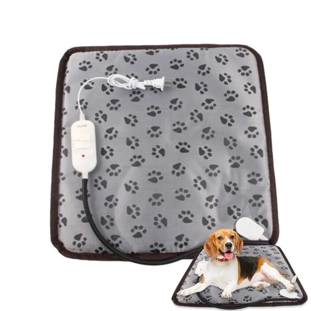 Cat Heating Pad Auto Shut Off Cat Bed Dog Heat Mat Heating Pad Waterproof Thermostat Electric Heated Mat Electric Pet Heated Bed