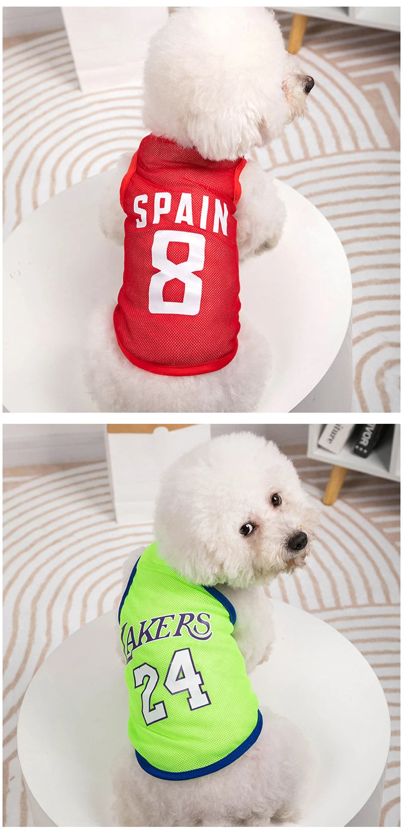 Sports Mesh Pet Clothes for Cats Number Print Sphinx Cat Vest Unisex Ice Cool York Dog Overalls Breathable Puppy Summer Clothing