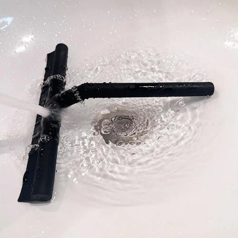 Silicone Window Wiper Shower Squeegee With Hook Double-Sided Window Wiper And Clean Bathroom Car Magnetic Glass Tool Window U0K5