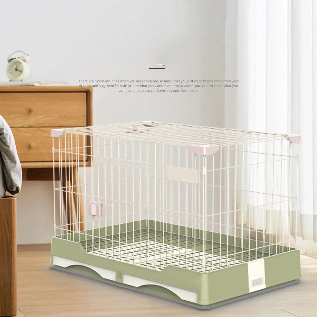Double Drawer Rabbit Cage Pets Animal Cages Hamster Cages With Wheels
