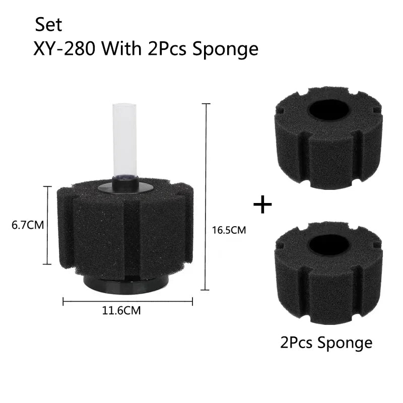 Black Aquarium Spong Filter for Fish Tank Air Pump Skimmer Biochemical Sponge Filter Aquarium Bio Filters Filtro Aquario Supply