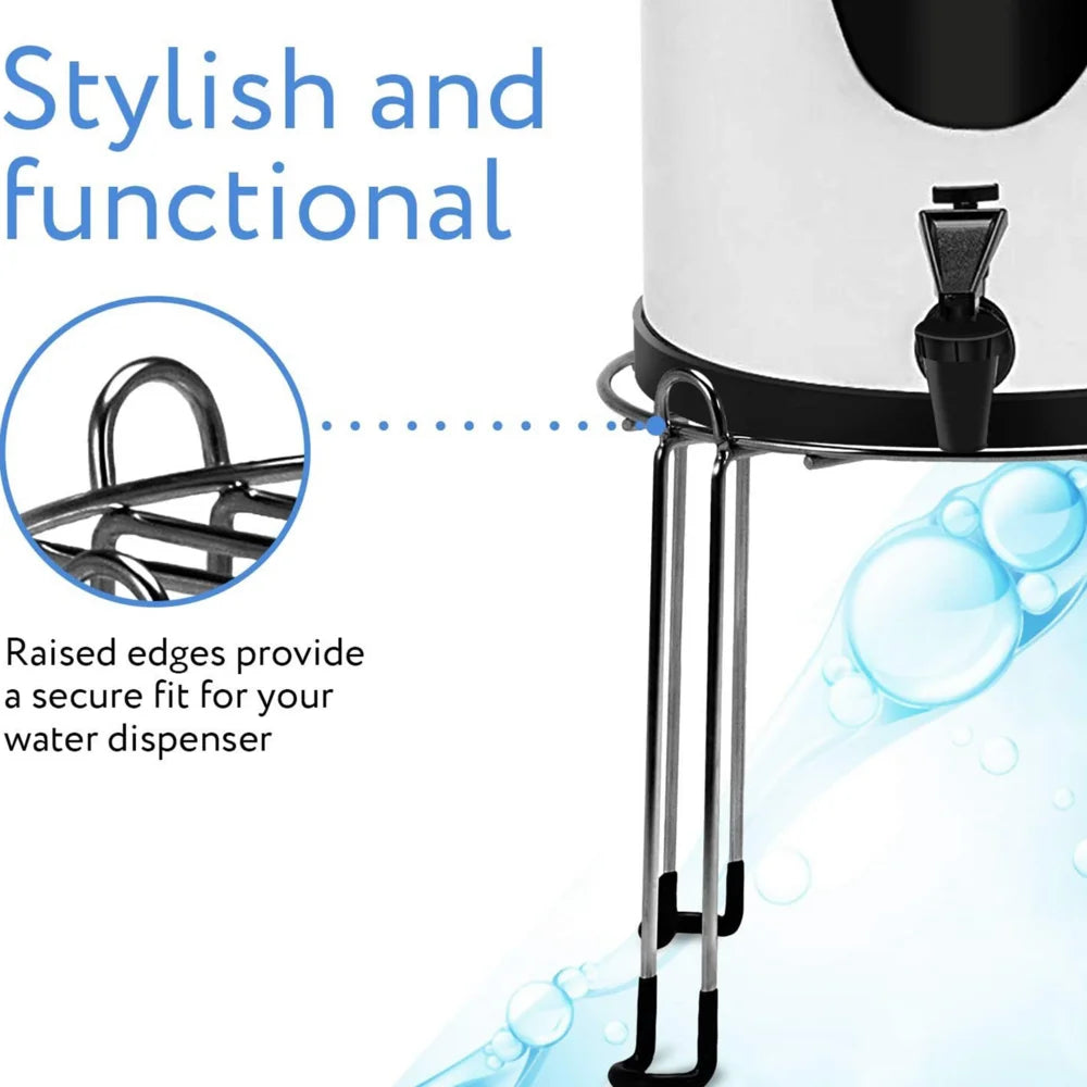 Water Filter Metal Stand Countertop Stand For Water Dispenser Detachable Tall Water Filter Stand Non-Slip Stainless Steel Stand