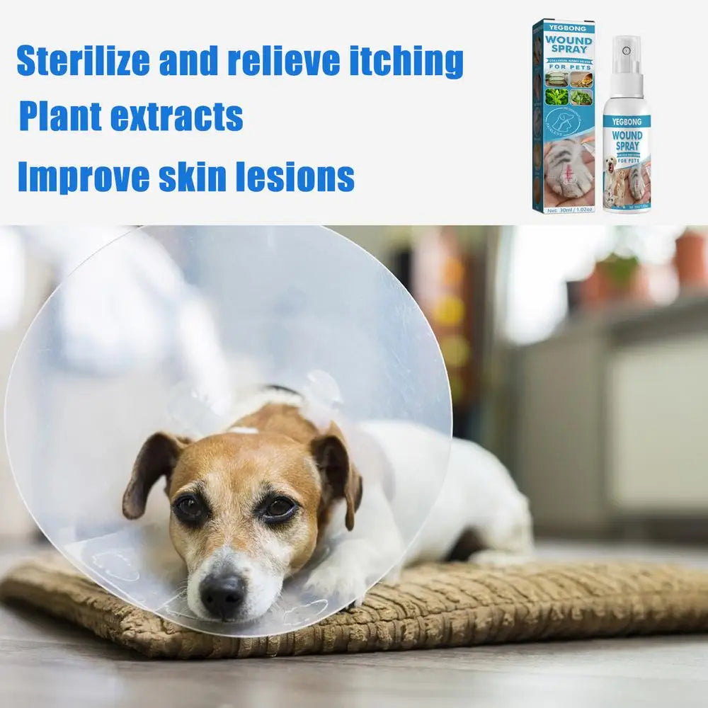 30ml Pets Anti-Itch Spray Pet Wound Spray Cats Dogs Skin Healthy Care Spray Pets Anti-Itch Treat Products For Sensitive Skin