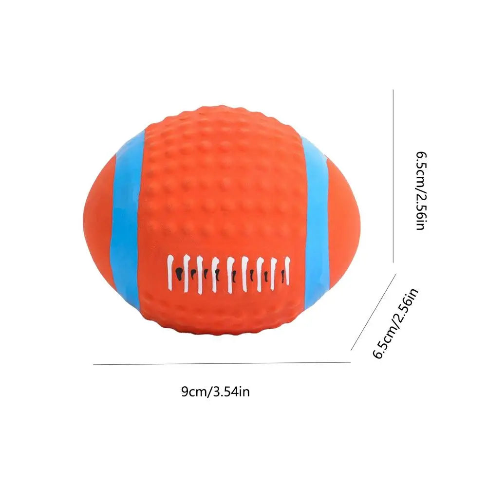 Squeaky Dog Ball Toys Tough Ball Pet Toys For Large Breed Interactive Big Dogs Chew Ball For Teething Cleaning  Dog Sound Toys