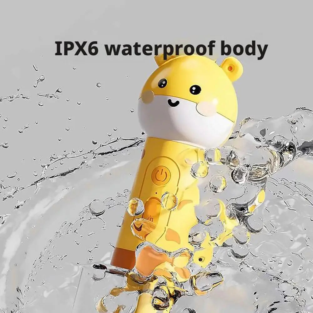 Cute Giraffe Dog Shower Gel Electric Foaming Machine IPX6 Waterproof Fully Automatic Soap Dispenser USB Charging Dog Bathing Hel