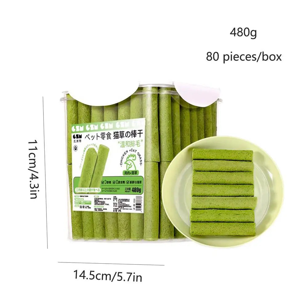 Cat Grass Chew Stick Molar Indoor Teeth Grinding Grass Chew Toy Natural Ingredients Grass Tooth Grinding Stick For Medium Cats