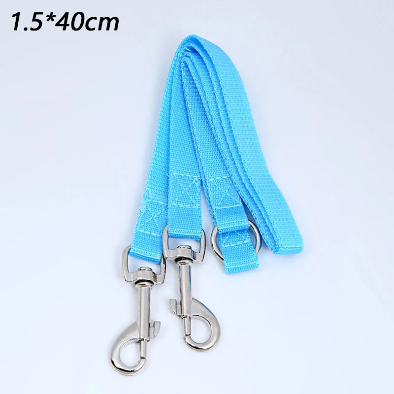 Double Twin Dual Coupler Dog Leash Two in One Strong Nylon V Shape Adjustable Pet Dog Leash Colorful Two Ways 2 Dogs Pet Lead