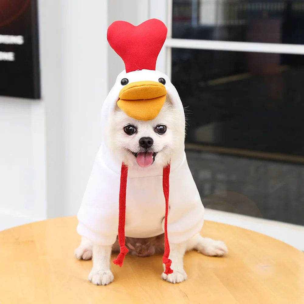 Cute Fruit Pet Costume Dog Clothes for Small Dogs Warm Fleece Doggy Hoodies Pet Dog Cat Clothing Puppy Sweater for Chihuahua Pug