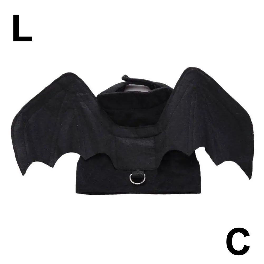 Cool Wings Black Bat Creative Pet Dog Clothes Halloween Transformation Costume Suitable For Festivals And Parties Dog Dress Up