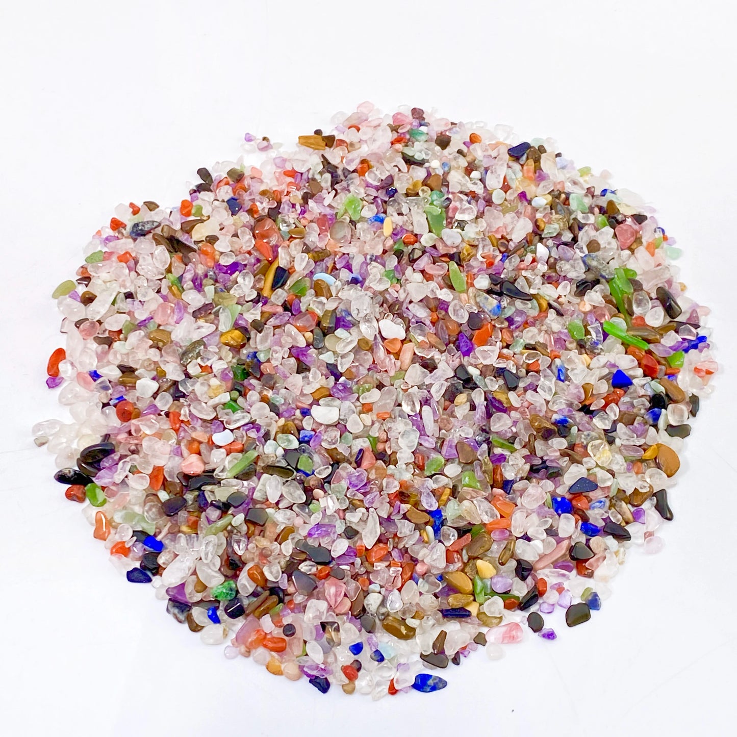 50g/100g Natural Mixed Crystal Chips & Pebbles – Aquarium & Terrarium Decor