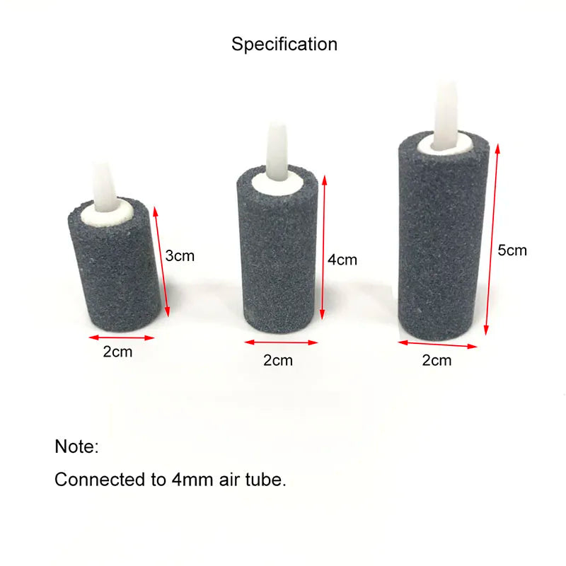 10mmx15mm Mini Aquarium Fish Tank Air Stone Oxygen Aerator Increasing Air Bubble Pond Pump Hydroponic Oxygen Fishing Accessories