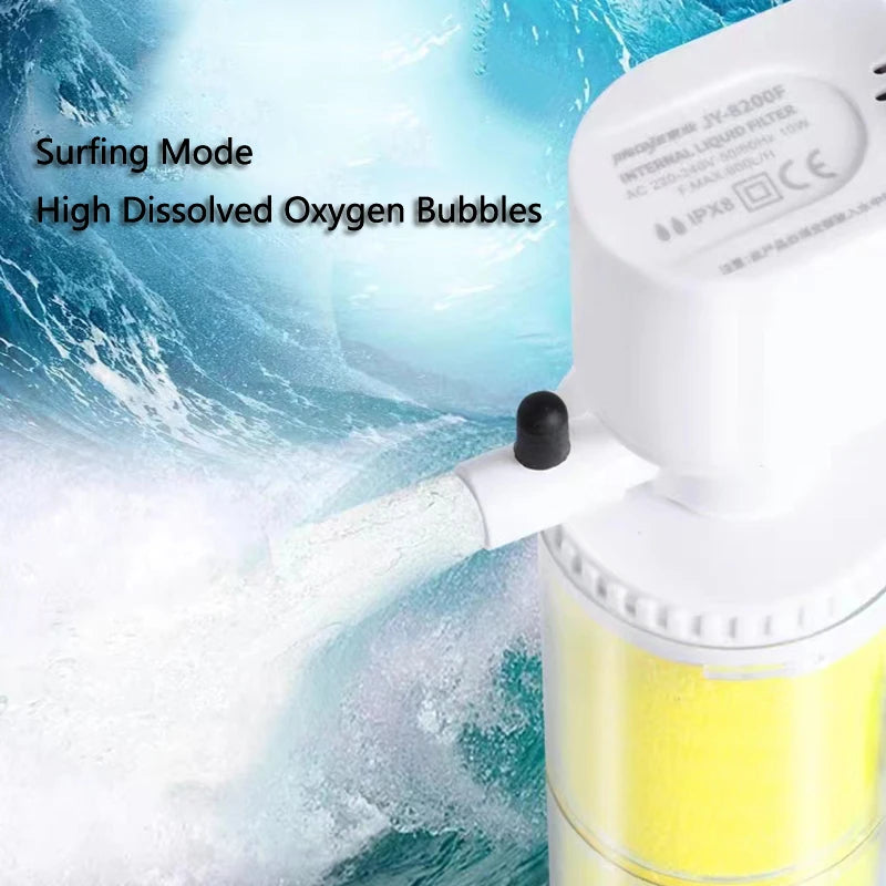 220~240V 3in1Ultra-Quiet Submersible Aquarium Water Pump Water Fountain Pump Filter Fish Pond Tank Fountain built-in Water Pumps