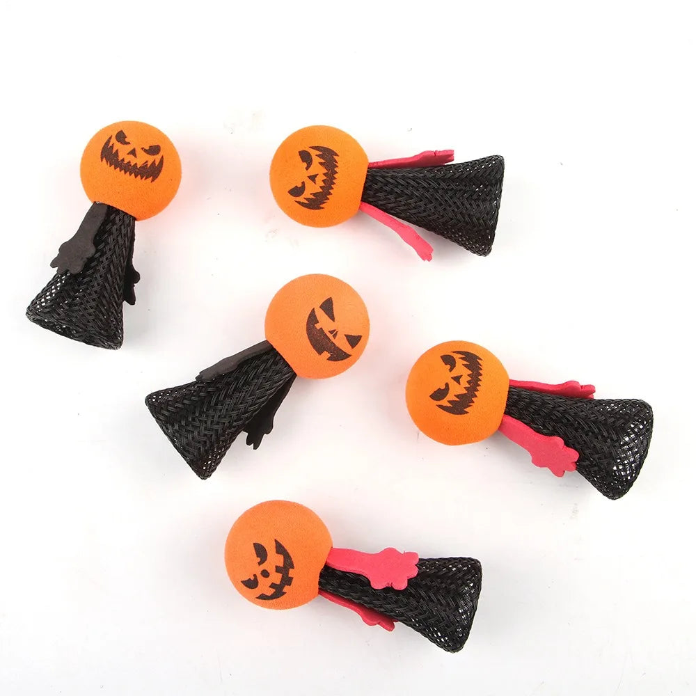 Halloween Pet Cat Toy Bouncing Elf Scary Pumpkin Small Dogs Accessories Funny Interactive Pet Supplies Spring Small Puppy Doll