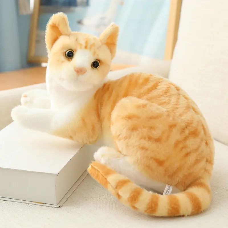 Stuffed Siame Cats Plush Toy 20/25cm Simulation American Shorthair Cute Cat Pet Toys Lifelike Home Decor Birthday Gift