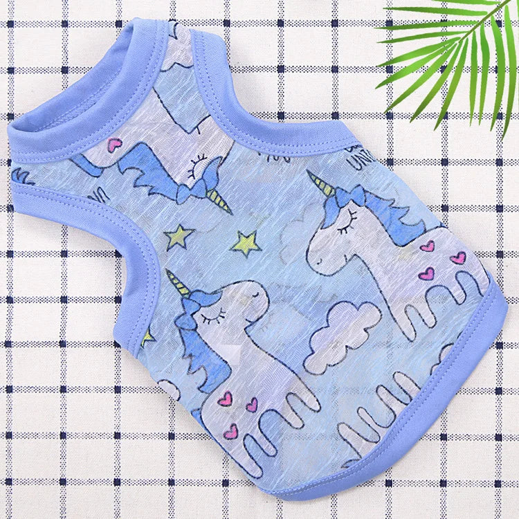 2023 New Classic Stripe Shirt Dog Clothes For Small Dogs Summer Chihuahua Tshirt Cute Puppy Vest Yorkshire Terrier Pet Clothes