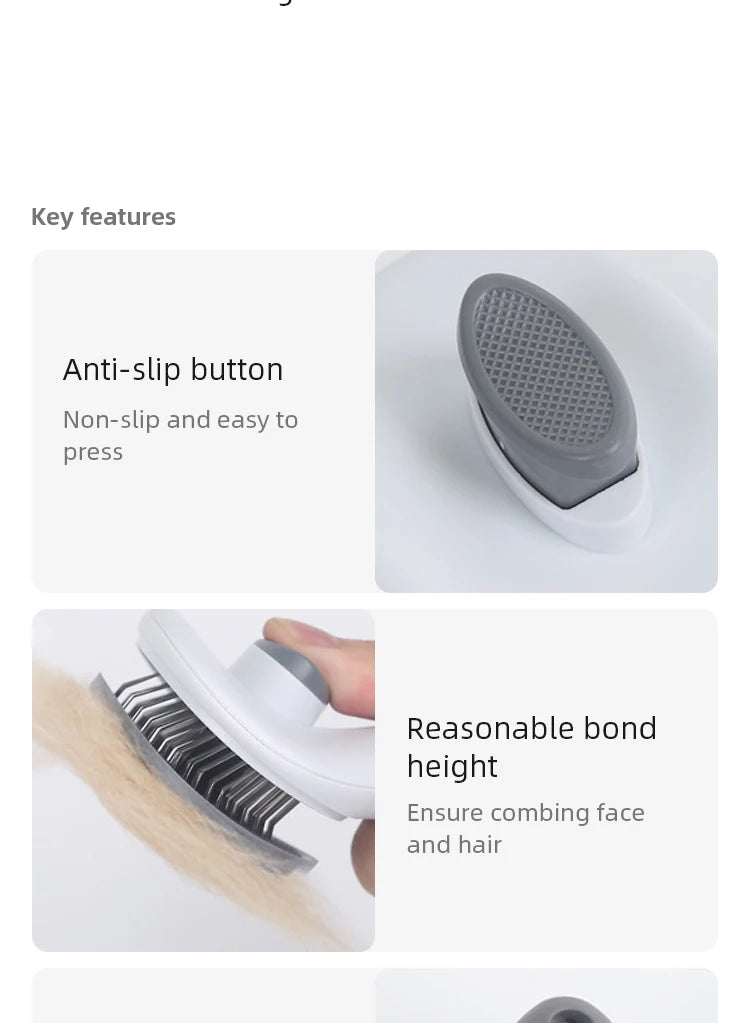 Pet Brush Cat/dog Comb Cleaning Pet Hair Remover Brush For Dogs Cats Grooming Tools Pets Dematting Comb