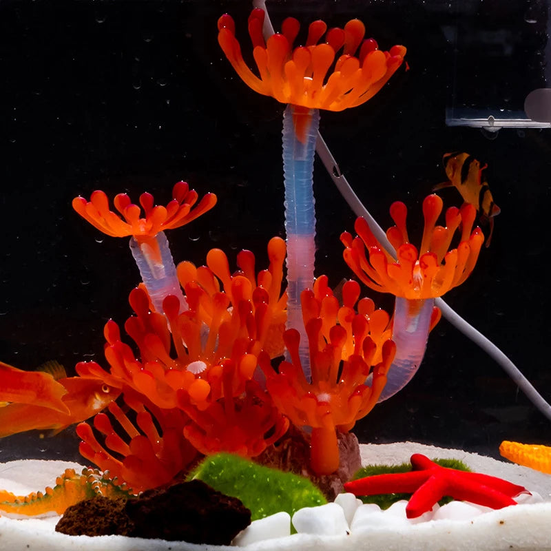 Artificial Underwater Coral Aquarium Fish Tank Simulation Decoration Aquarium Backgrounds Plants Water Grass Accessories Home