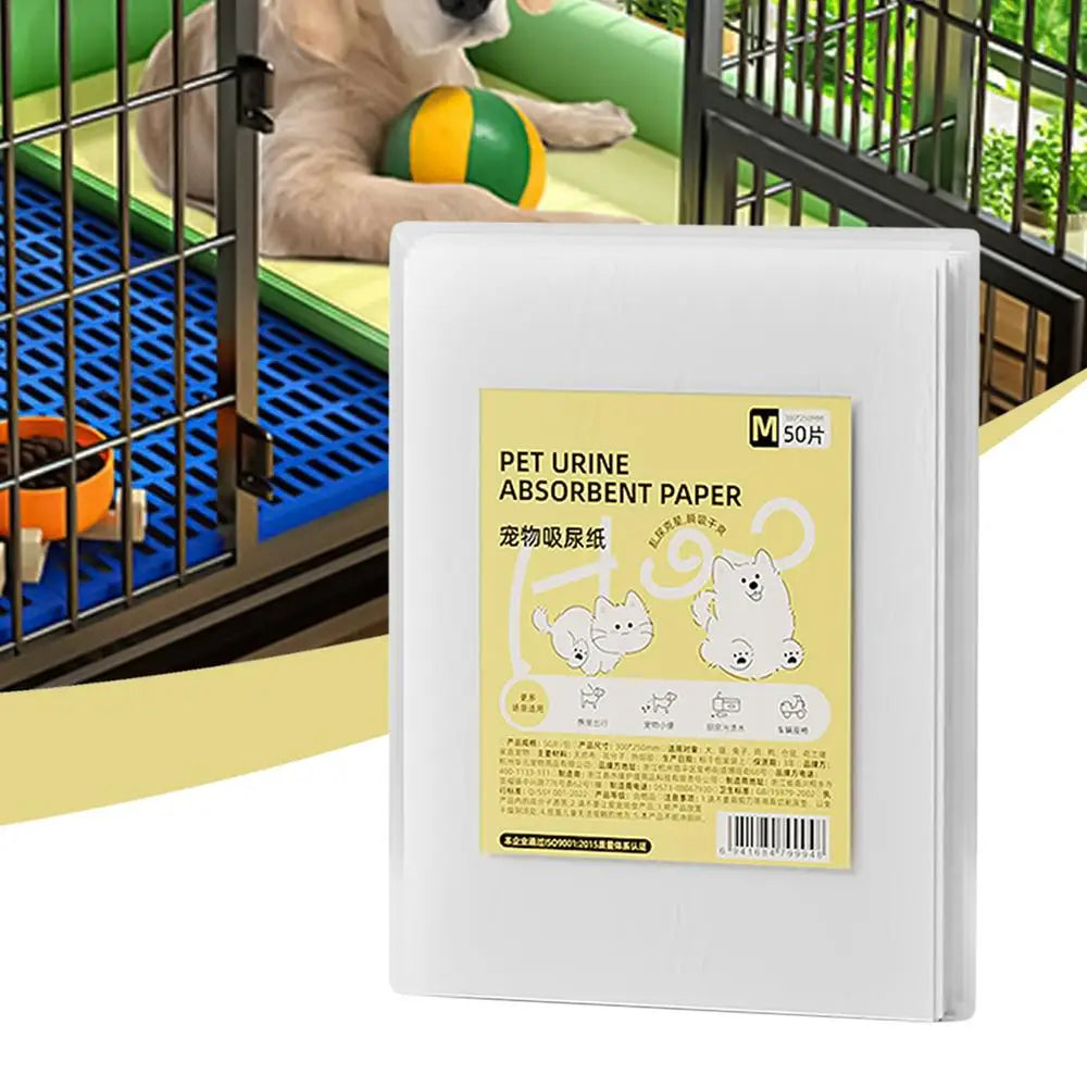 50 Sheets Dog Pee Pads Super Absorbent Dog Training Pads Potty Pads Pet Urine Pad Non-woven Puppy Training Pads For Cat Dogs
