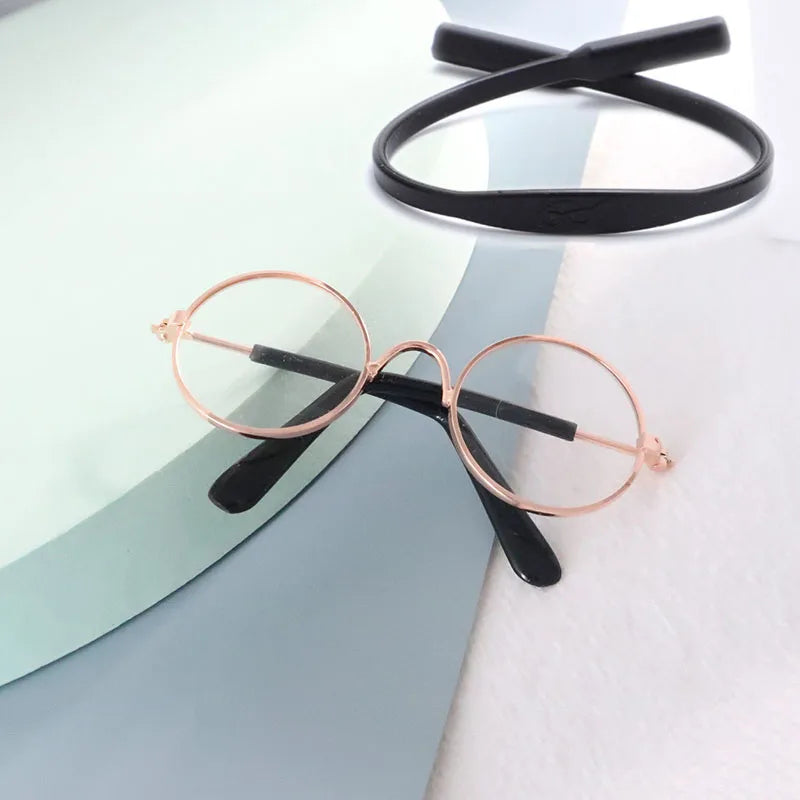 Anti-slip Cat Sunglasses Pet Accessories Small Dog Sun Glasses Classic Retro Circular Glasses for Kitten Photos Props Cosplay