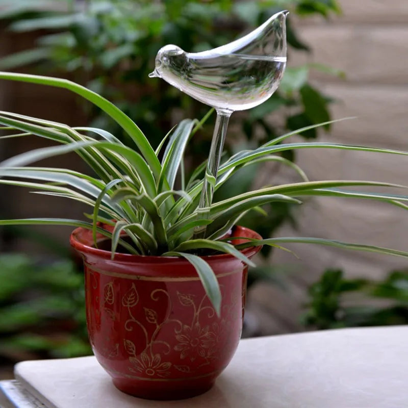 8 Styles Houseplant Automatic Self Watering Glass Bird Watering Cans Flowers Plant Decorative Clear Glass Watering Device