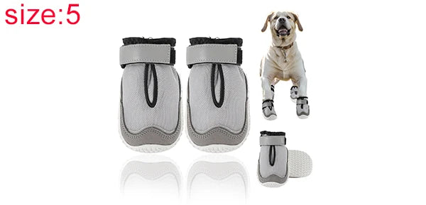 UXCELL 4pcs Fashion Dog Shoes Breathable Dog Boots Paw Protectors Summer Casual Silod Pet Shoes Outdoor Walking Sportwear