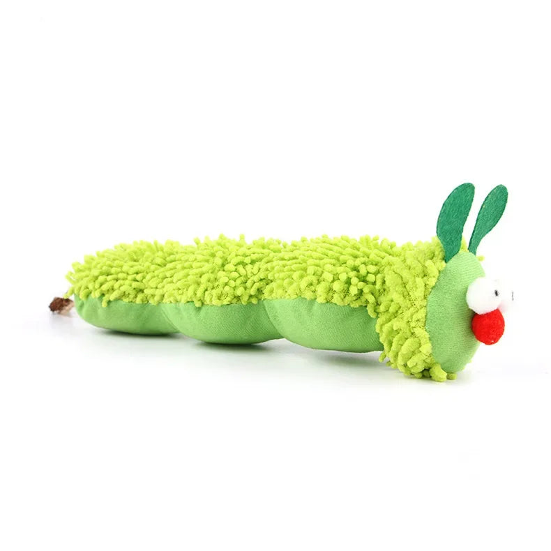 Cat Chew Toys Caterpillar Catnip Molar Toy Silvervine Cat Teaser Interaction Toy Clean Mouth Kitten Toy Pet Supplies Accessories