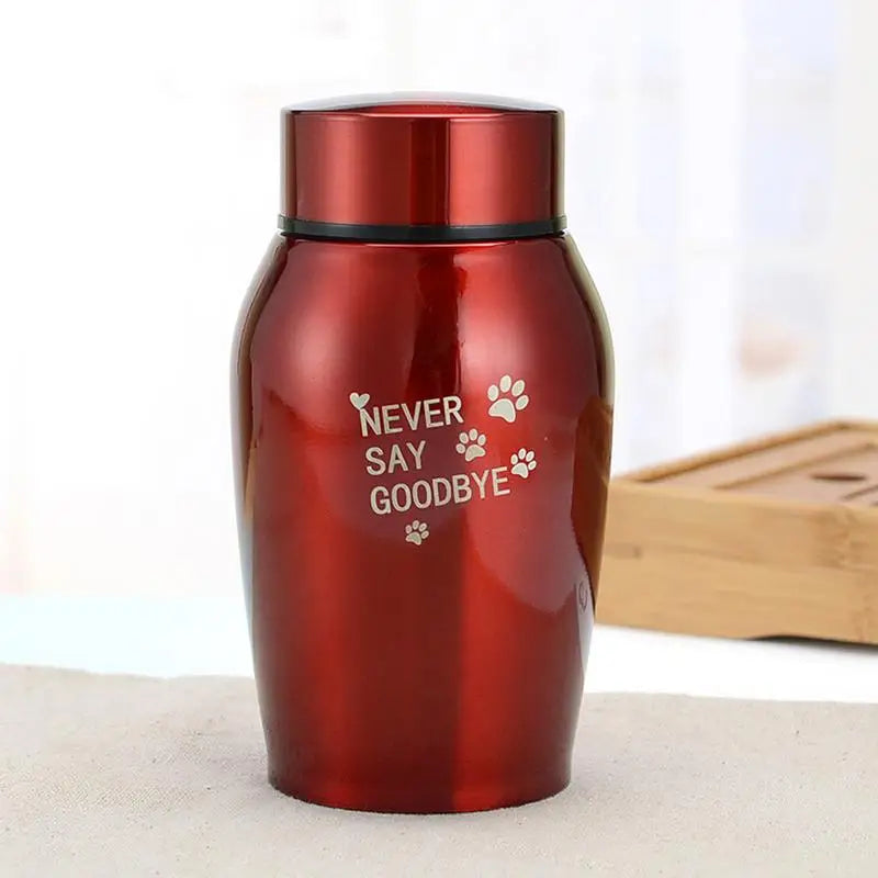 Keepsake Cremation Urns Metal Memorial Pet Jar Cat Dog Cremation Cremation Funeral Sealed Urn For Pet Cats Dogs Ashes