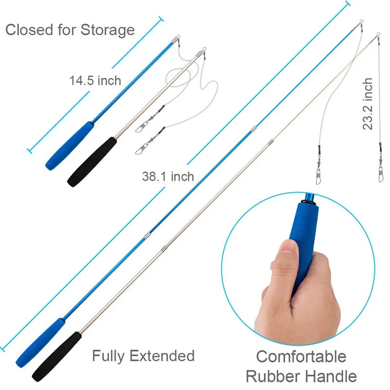 Cross-border new pet cat toy set colorfulfulful feather fishing rod caterpillar bell replaceable head funny cat stick