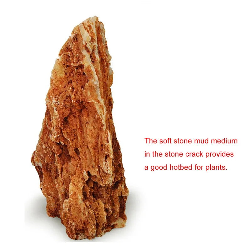 1000g Natural Aquarium Decorations Stone Rockery Landscaping Fish Tank Microporous Chicken Bone Stone Good for Plants Growth
