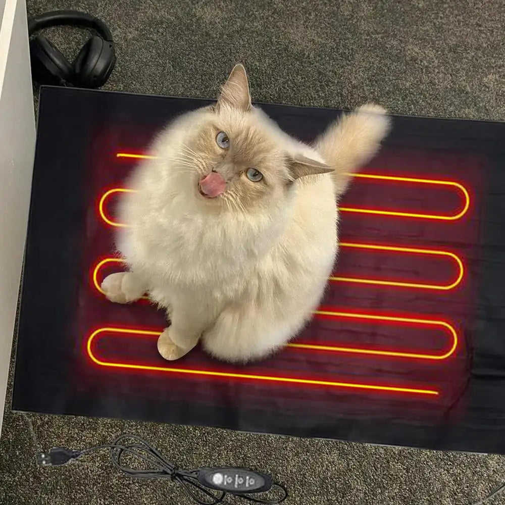 Reptile Heating Pad Temperature Adjustment Dog Heated Pad Waterproof Heating Mat USB Puppy Heating Pad High Temperature Pet Bed
