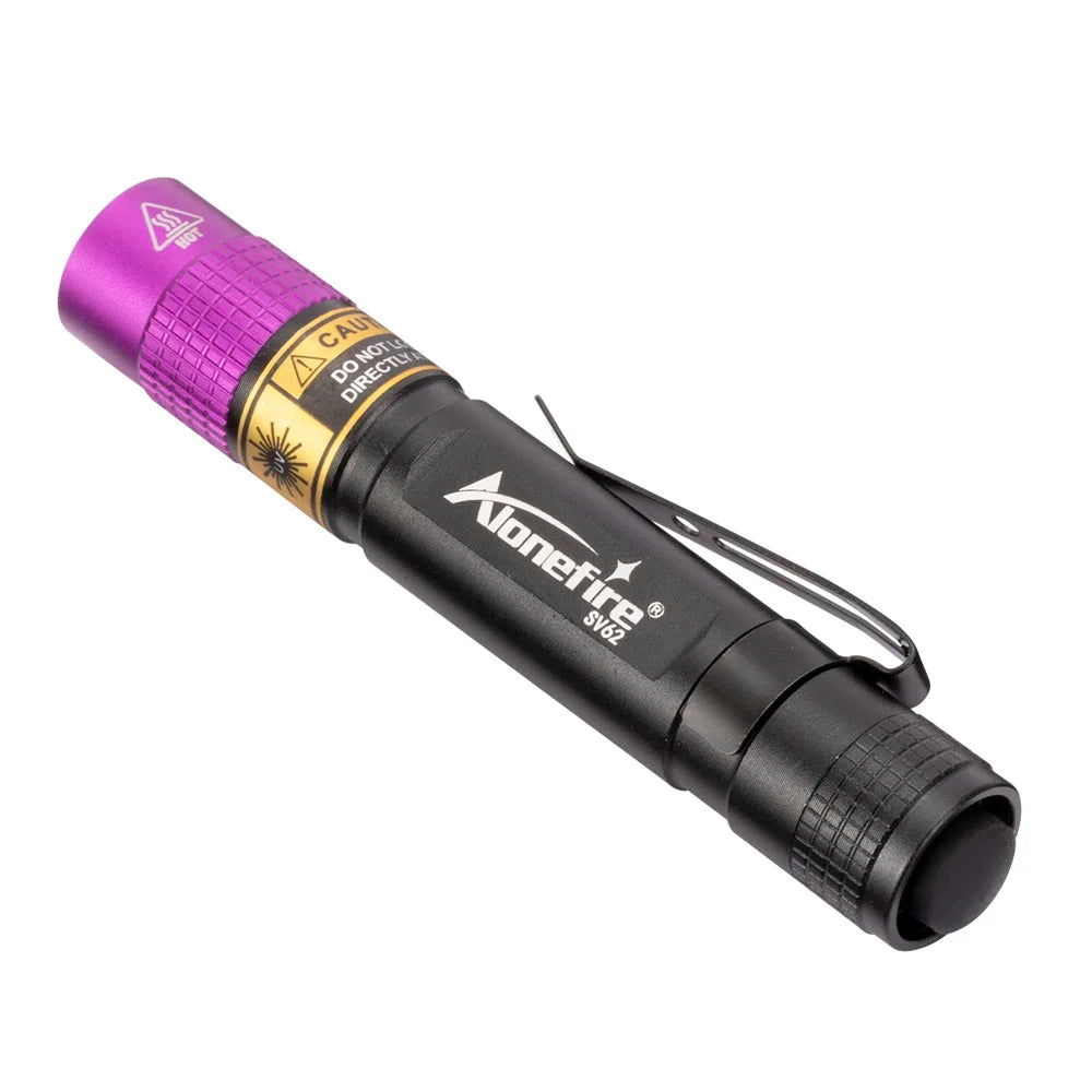 365/395nm Uv Flashlight Blacklight Mini Ultraviolet Torch Money Ore Pet Urine Invisible ink Marker Stain Scorpion Detector Lamp