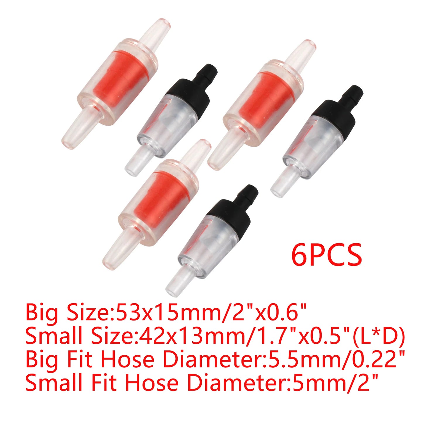 UXCELL Aquarium Air Pump Check Valve Fish Tank One-way Check Valve Tracheal Hose Pipe Carbon Dioxide System Accessories