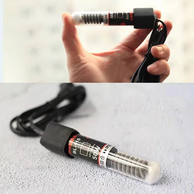 220v ~240v Aquarium Temperature Thermostat Heater Rod 25W Mini Constant Temperature Heating Submersible Fish Tank Water Heat