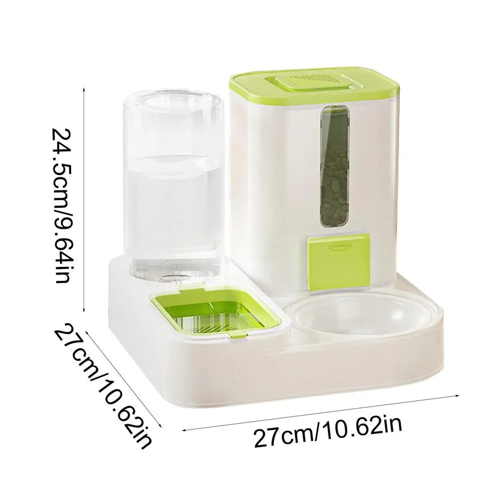 Cat Automatic Feeders Large Capacity Pet Feeding Dog Food Dispenser Reusable Kitten Puppy Water Dispenser for Home Cage