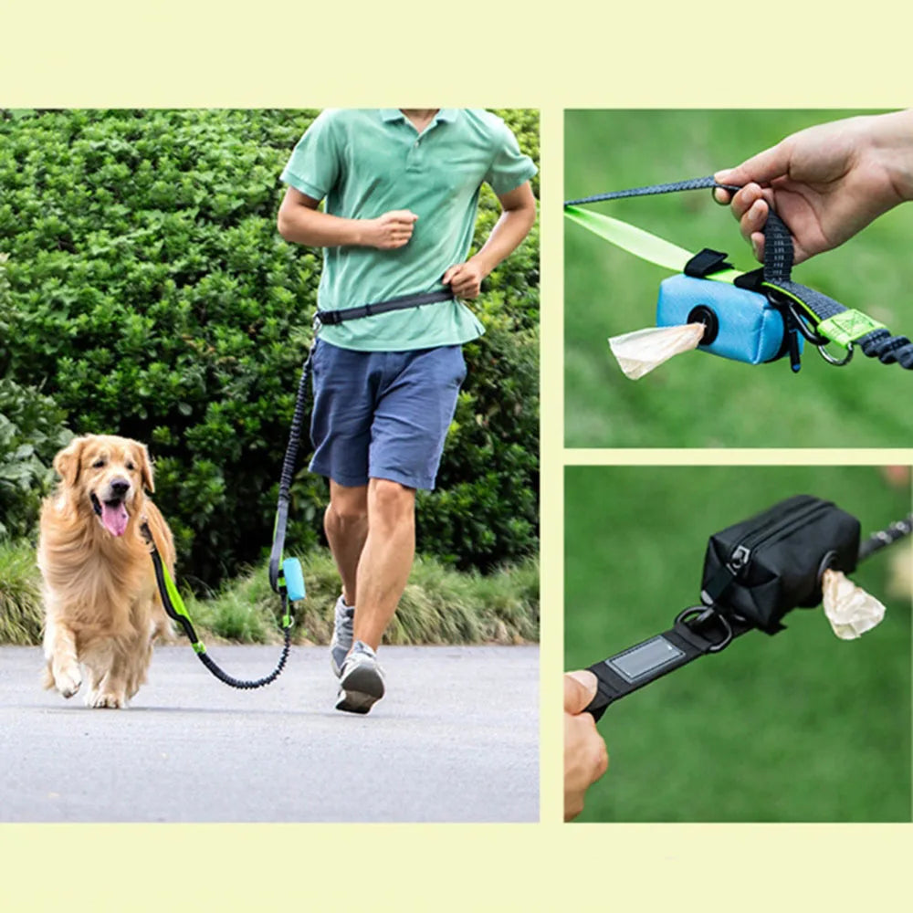 Pet Dog Poop Bag Dispenser Dog Waste Poop Bag Holder Leash Attachment Adjustable Travel Garbage Bag Dispenser Pet Cleaning Tools