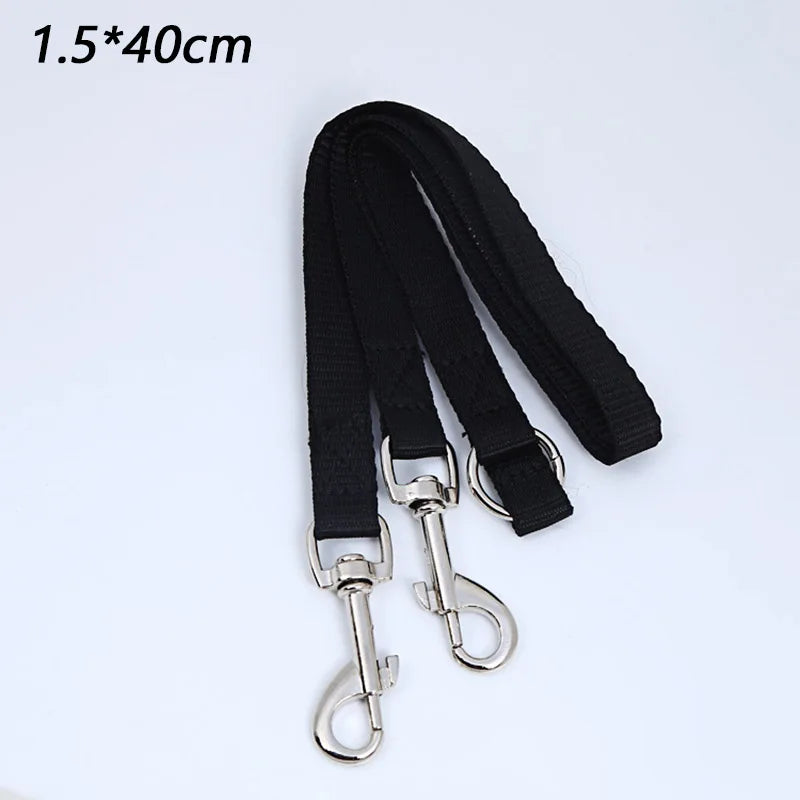 Double Twin Dual Coupler Dog Leash Two in One Strong Nylon V Shape Adjustable Pet Dog Leash Colorful Two Ways 2 Dogs Pet Lead