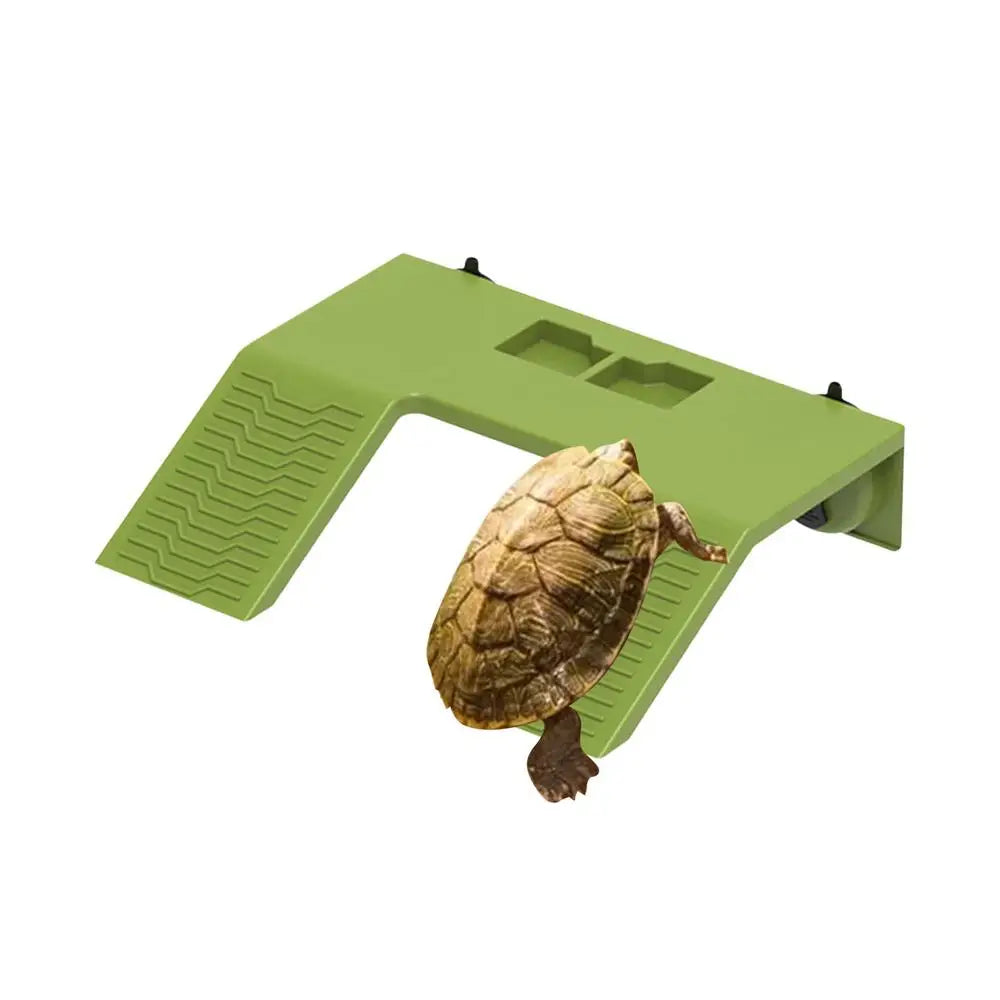 Turtle Basking Ladder Turtle Habitat Turtle Climbing Ramp Turtle Dock Floating for Reptile Terrarium Aquarium Accessory