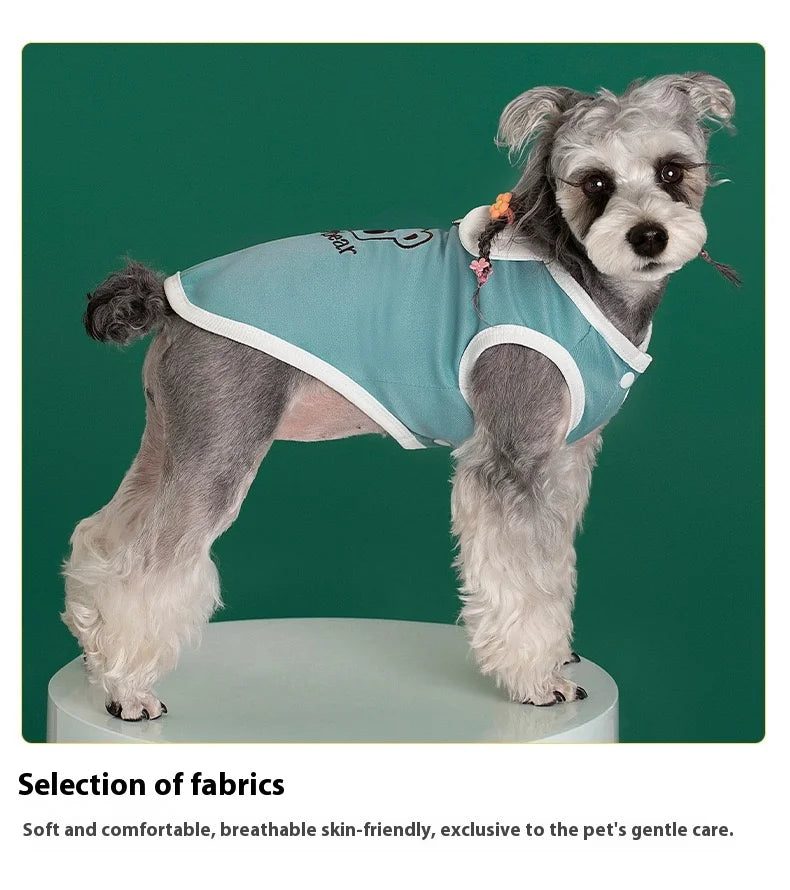 Dog clothes for small dogs Summer Comfortable Breathable T-shirt Puppy Cats Clothing Hooded Dog costume Summer chihuahua clothes